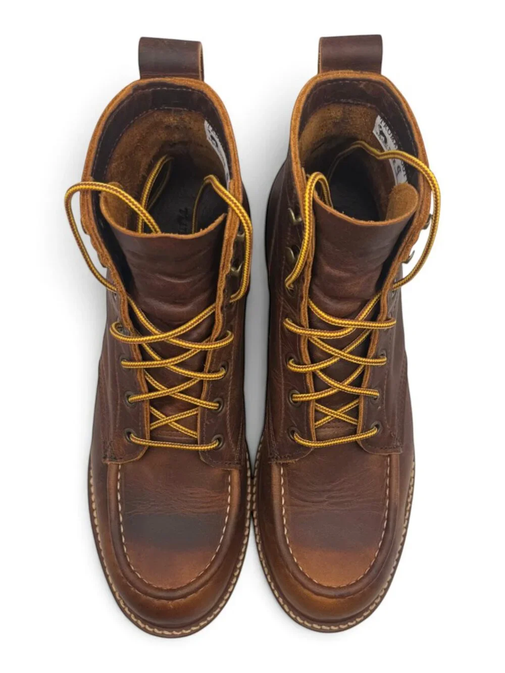 Truman Boot Co Tobacco Snakebite Moc Toe Boots 9D Work Last